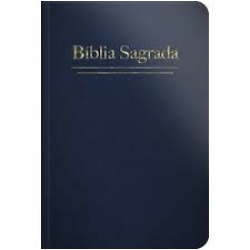 Bíblia Sagrada - ARC - capa dura - semi luxo - azul